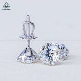  E064 Bông tai 6 chấu 7mm 