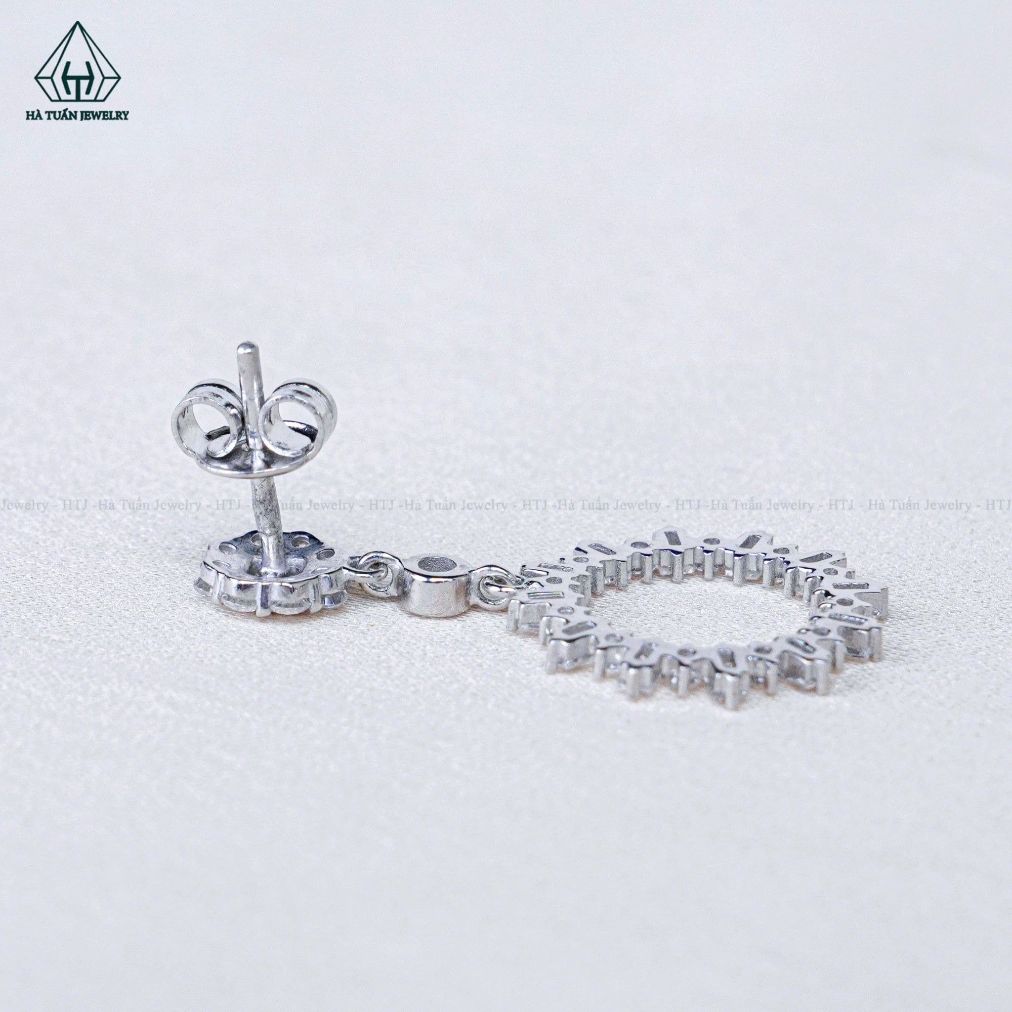  E063 Bông tai treo mặt trời 