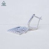  E065 Bông tai khoen treo kim cương 