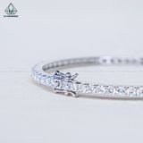  B957 Vòng tay full đá cz 2.5mm 