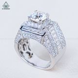  RMX080 FULL MOIS 9mm Nhẫn nam viền baguette 