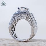  RMX080 FULL MOIS 9mm Nhẫn nam viền baguette 