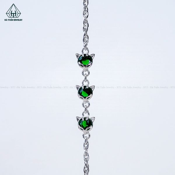  B990 Lắc tay hồ ly xanh 