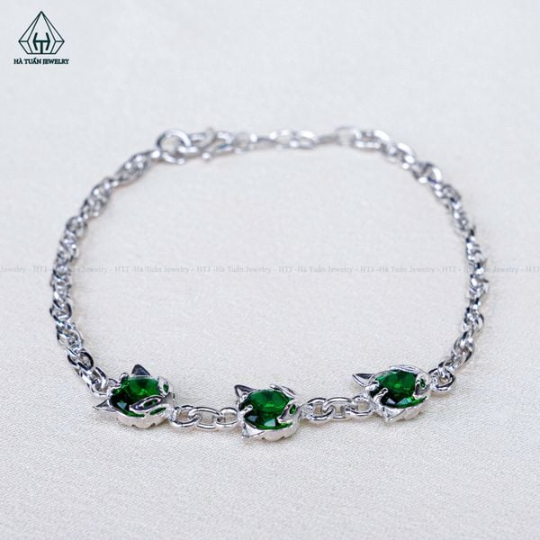  B990 Lắc tay hồ ly xanh 