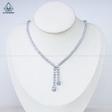  N663 Dây mặt liền FULL tấm 3mm đá chủ 7mm CZ 