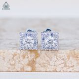  EX465 3.6mm Bông tai vuông 