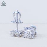  EX465 3.6mm Bông tai vuông 