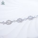 B995 Lắc tay hoa đá tròn