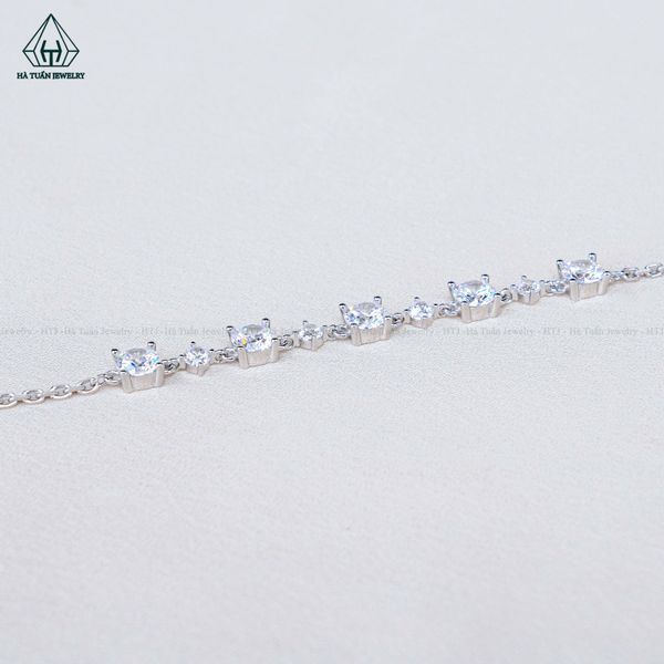  B996 5mm Lắc tay đá cz 