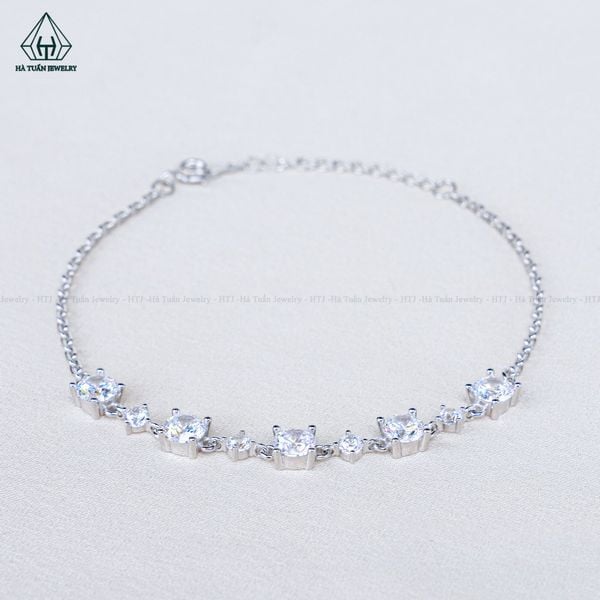  B996 5mm Lắc tay đá cz 