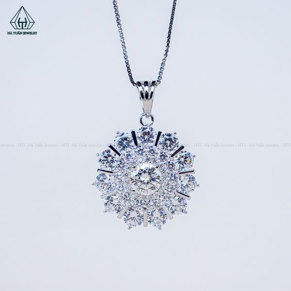  PX253 8.1mm Mặt dây chuyền hoa thanh 