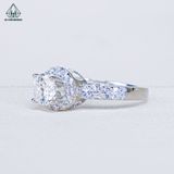  RX546 6mm Nhẫn nữ halo tròn 