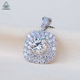  PX251 9mm Mặt dây vuông viền đôi 