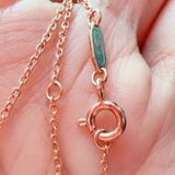  Dây chuyền xi vàng hồng mặt cắt N435 