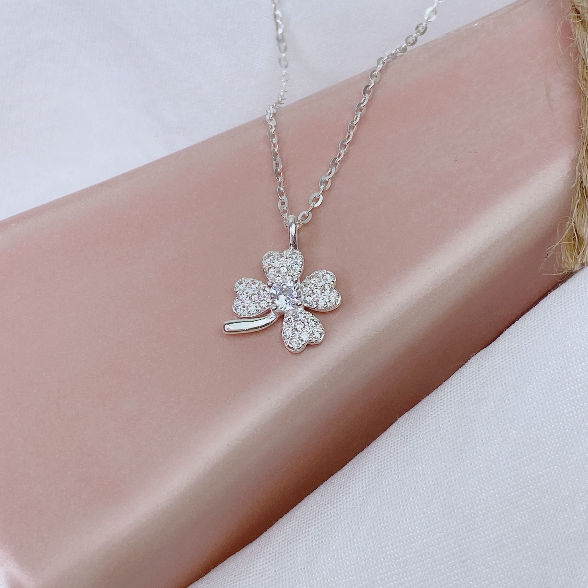  Dây chuyền clover đá N446 