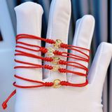  PKG033 dây đỏ kim tiền vàng 10k 