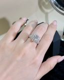  RX527 7mm FULL MOIS Nhẫn nữ vuông 