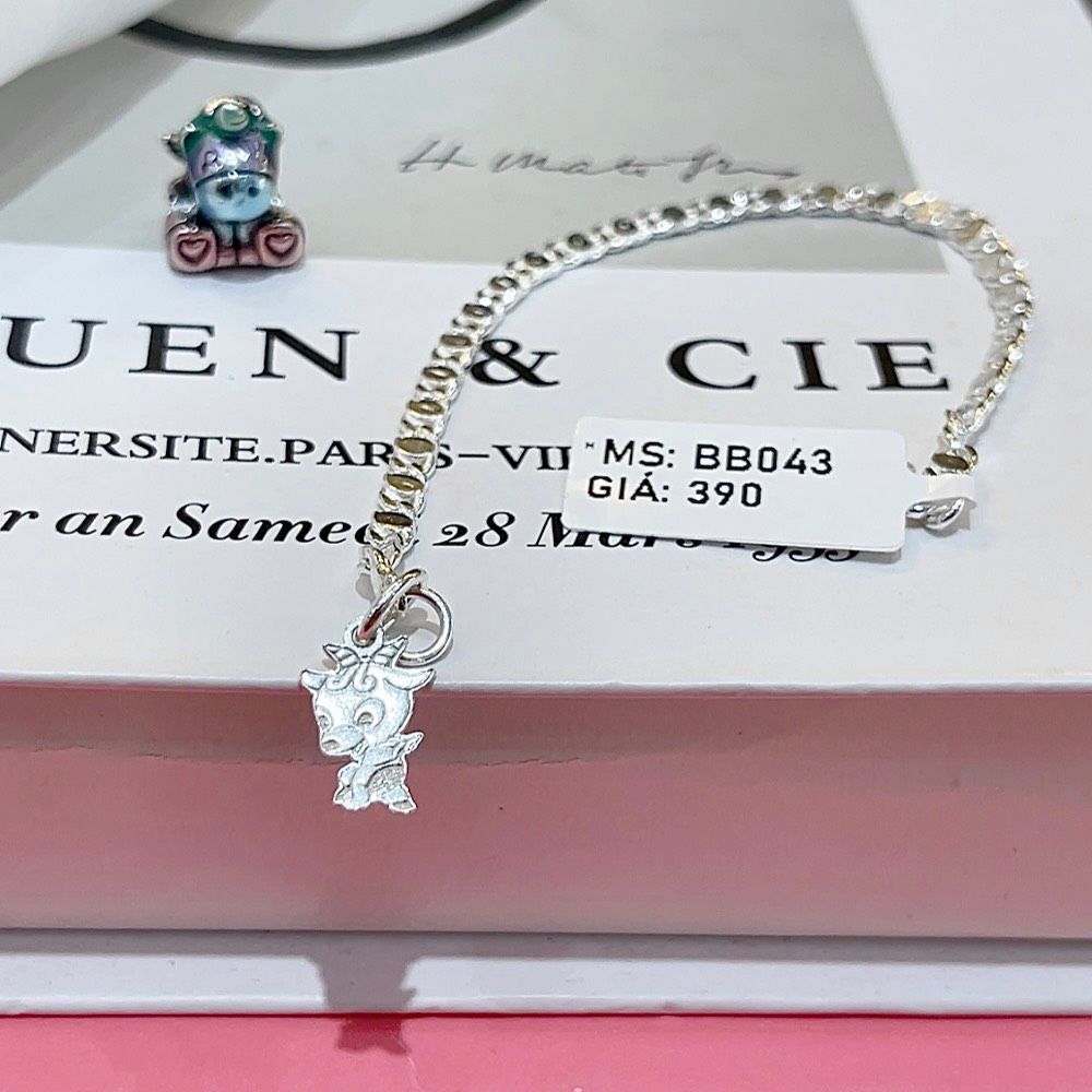  BB043 Lắc bé gắn charm 