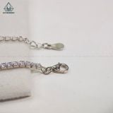  B913 2mm Lắc tay cỏ bốn lá full đá 