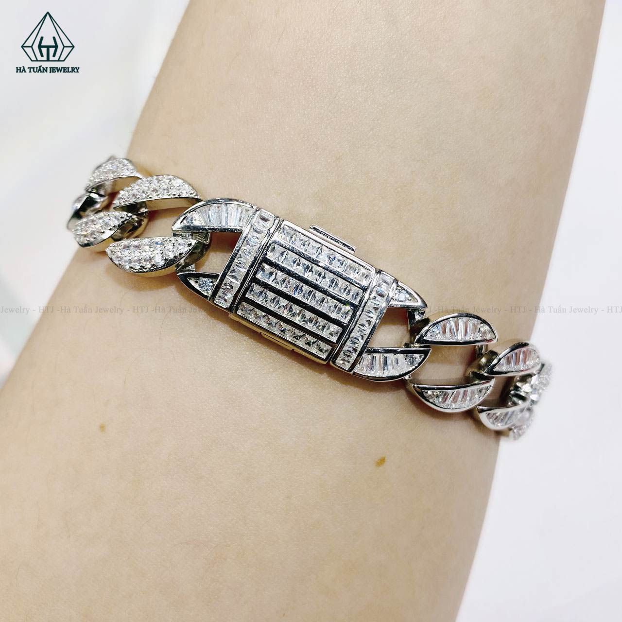  B013 12.5mm Lắc tay Cuban 