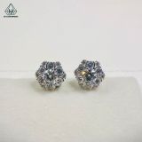  EX415 5mm Bông tai hoa đá 