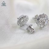  EX389 7.5mm Bông tai hoa 10 cánh 