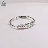  BB075 Vòng tay bé trái tim hồng 