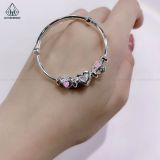  BB075 Vòng tay bé trái tim hồng 