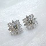  EX351 5mm Bông tai cánh baguette 