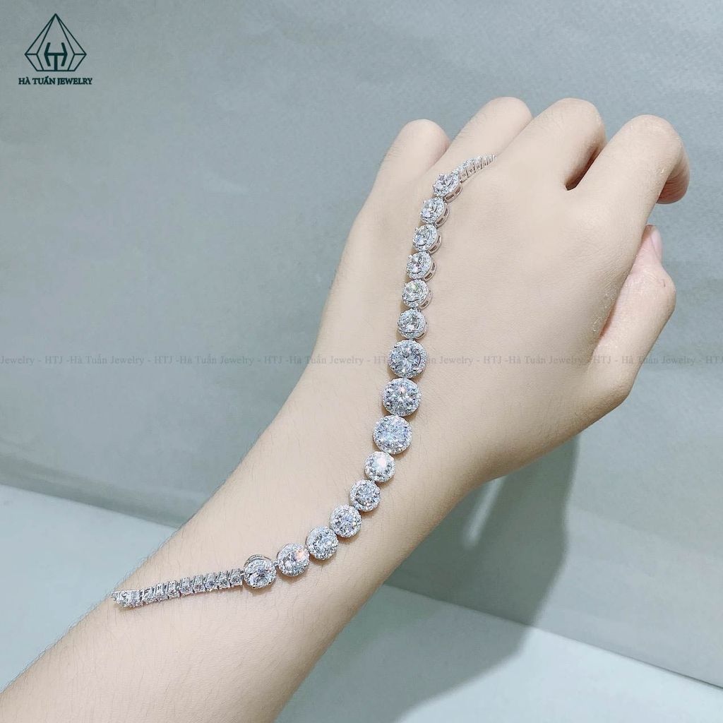 B940 Lắc tay viền tròn full cz