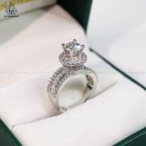  RX512 6.5mm Nhẫn nữ hoa đá 