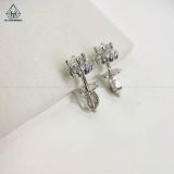  EX418 4mm Bông tai hoa đá nhỏ 