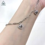  A421 Lắc chân tim đá LOVE 