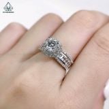  RX512 6.5mm Nhẫn nữ hoa đá 