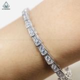  B916 Lắc tay rắn Full đá 2.5mm CZ 