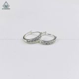  EB010 Bông tại khoen bạc 