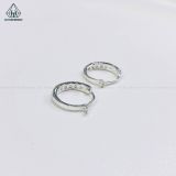  EB010 Bông tại khoen bạc 