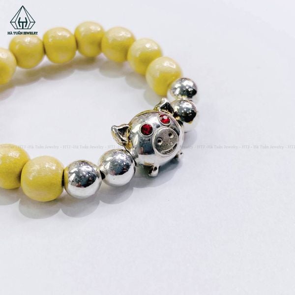  BB024 Vòng dâu tằm con heo 