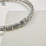  B916 Lắc tay rắn Full đá 2.5mm CZ 