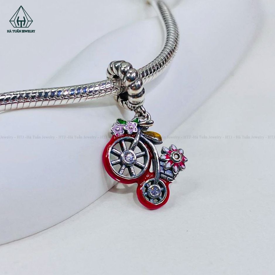  C505 Charm xe đạp đỏ 