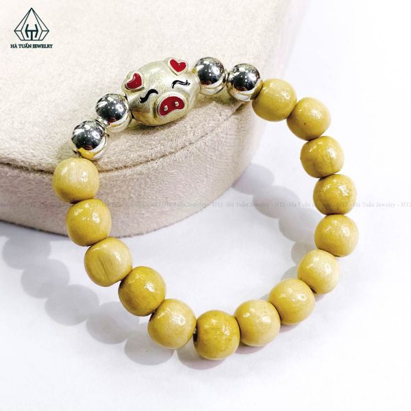  BB023 Vòng dâu tằm heo tài lộc 