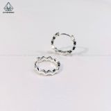  EB003 Bông tai khoen bé lượn sóng 