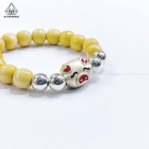  BB023 Vòng dâu tằm heo tài lộc 