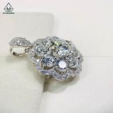  PX198 7.5mm Mặt dây viền hoa 8 cánh 