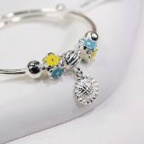  BB088 Vòng tay bé charm rơi hoa đồng tiền 