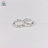  EB003 Bông tai khoen bé lượn sóng 