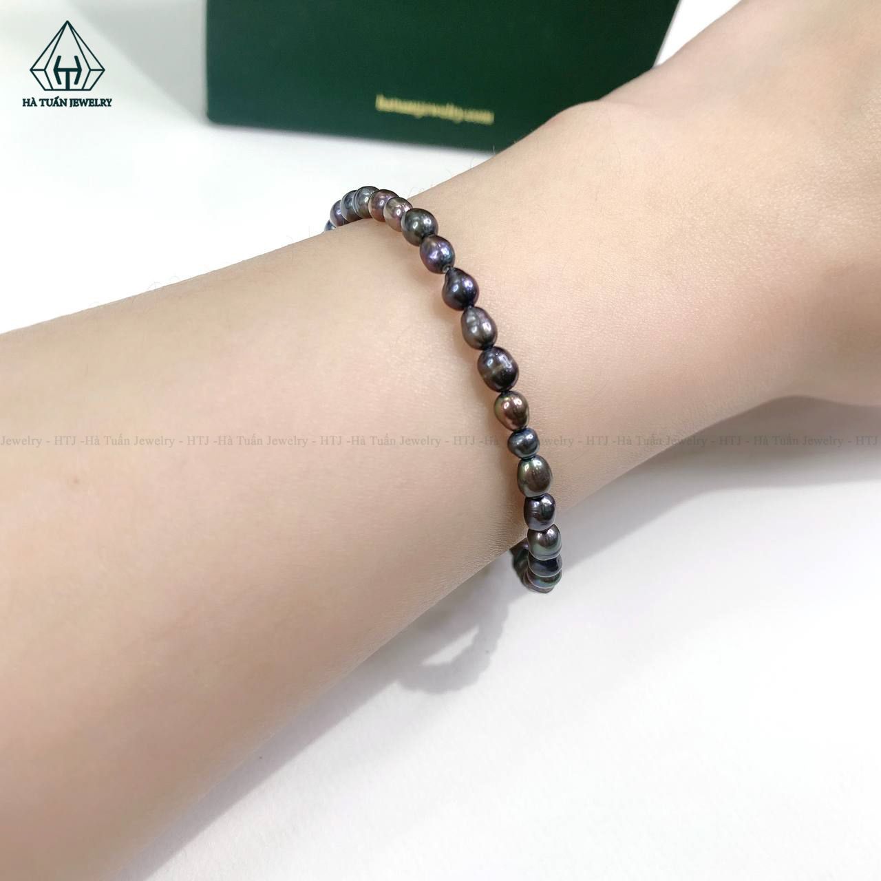  PE011 Vòng ngọc trai đen 