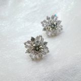  EX351 5mm Bông tai cánh baguette 