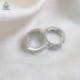  E014 Bông khoen 2 hàng đá 