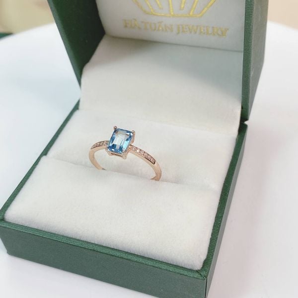  RS040 nhẫn đá Topaz 